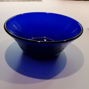 Small Blue Glass Bowl